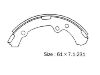 Kit machoire de frein Brake Shoe Set:04496-30030