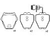 Plaquettes de frein Brake Pad Set:4D0 698 151 K